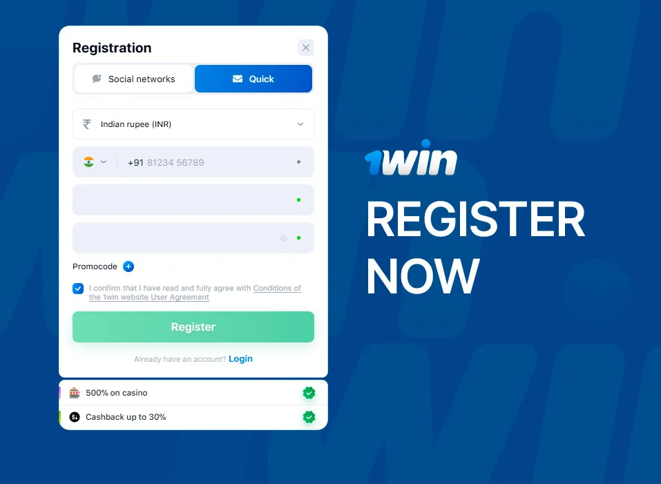 Onewin registration